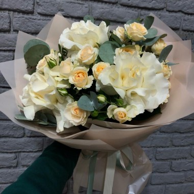 Сборный букет с французской розой