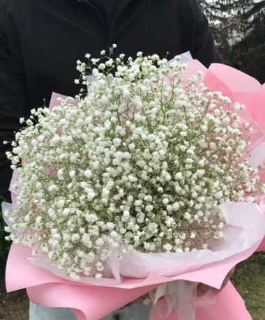 Монобукет из гипсофилы "Воздушный"